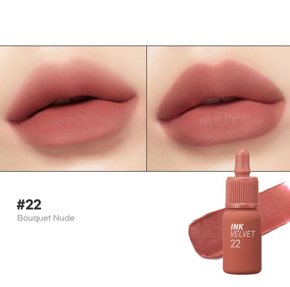 Peripera Ink Velvet Tint Жидкая помада с бархатным оттенком №22 Boutique Nude, 4гр  #1