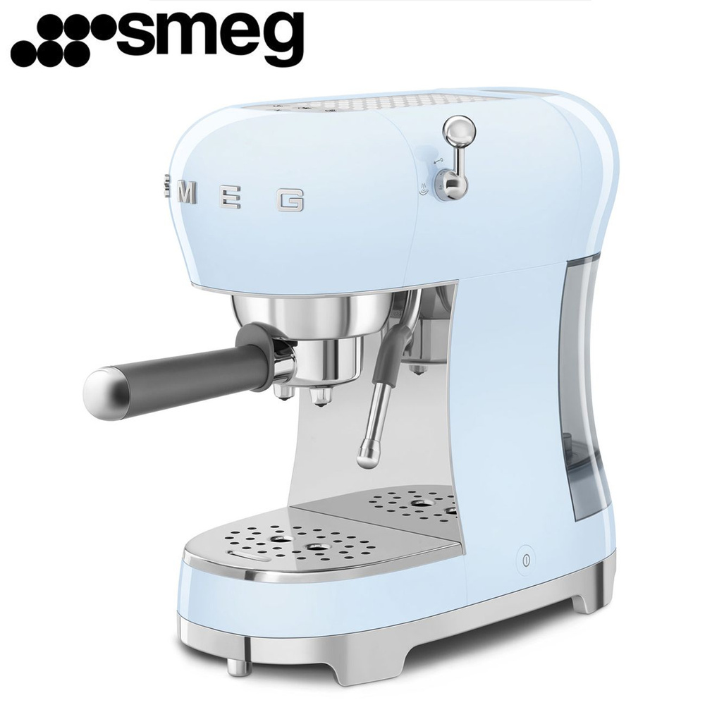 Кофемашина-эспрессо SMEG ECF02PBEU / пастельный синий, 15 бар, 1350 Вт  #1