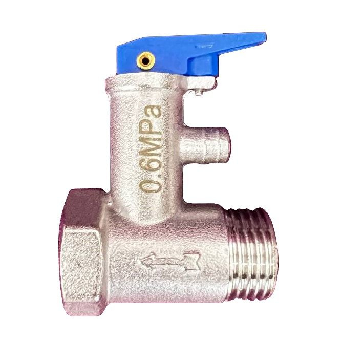 Клапан предохранительный с рычажком 1/2", 6,0 Бар для водонагревателей Thermex, Ariston, Electrolux и #1