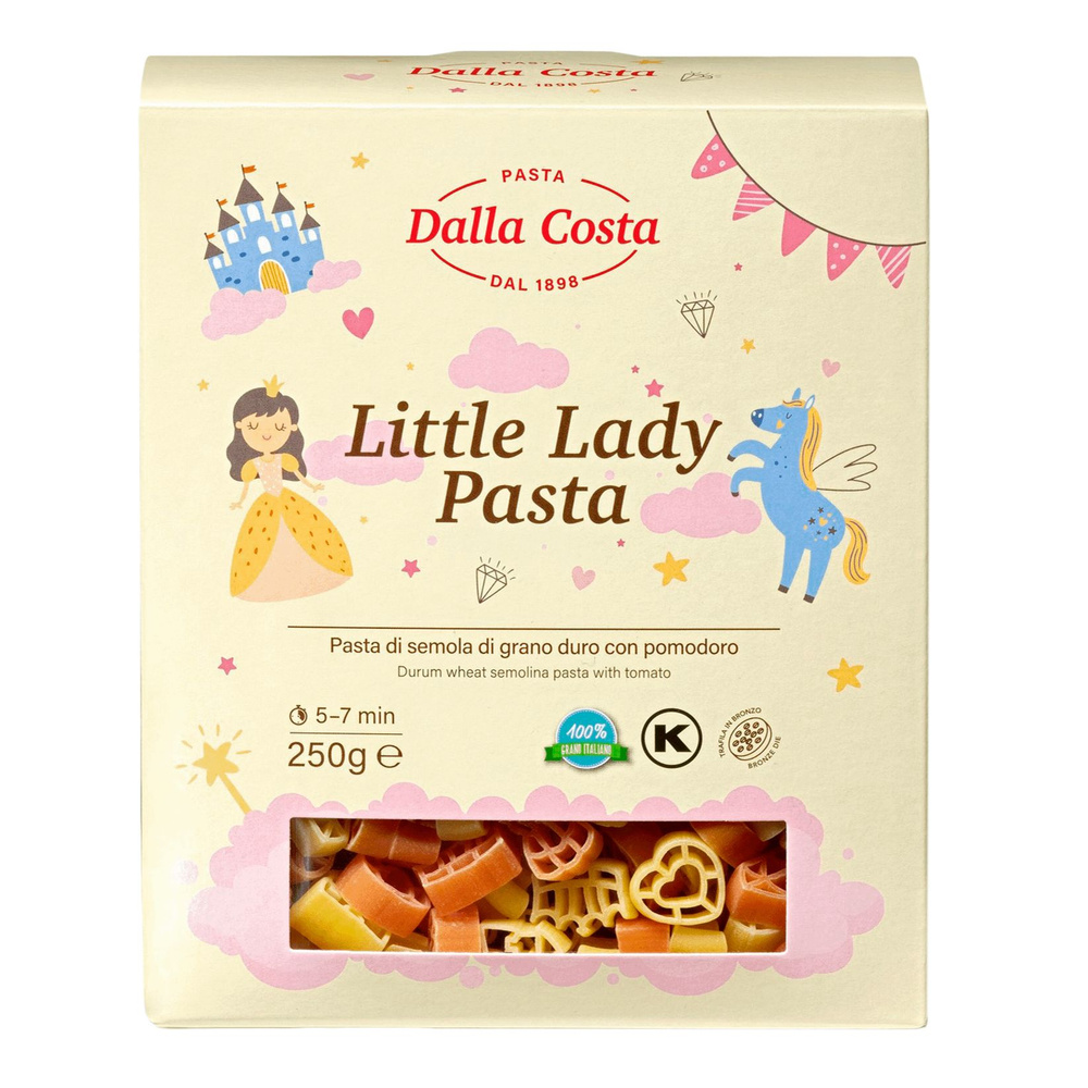 Макаронные изделия Dalla Costa Маленькая леди с томатами 250 г  #1