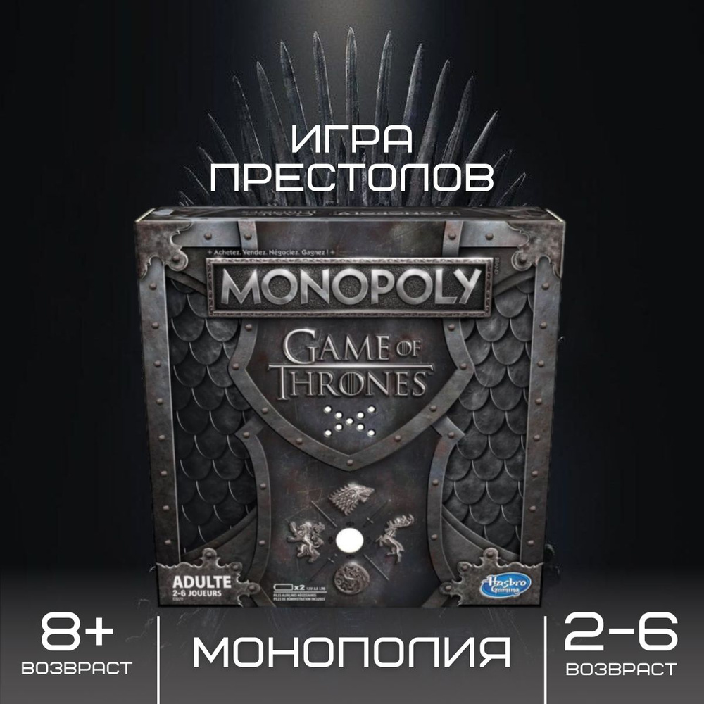 Настольная игра МОНОПОЛИЯ GAME OF THRONES// ИГРА ПРЕСТОЛОВ #1