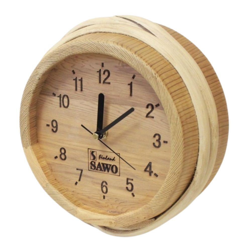 Часы для бани и сауны Ведро деревянное SAWO 530-D Кедр #1