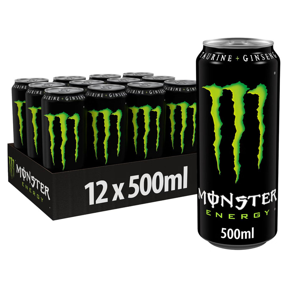 Энергетический газированный напиток Monster Energy 12 банок по 500 мл (Польша)  #1