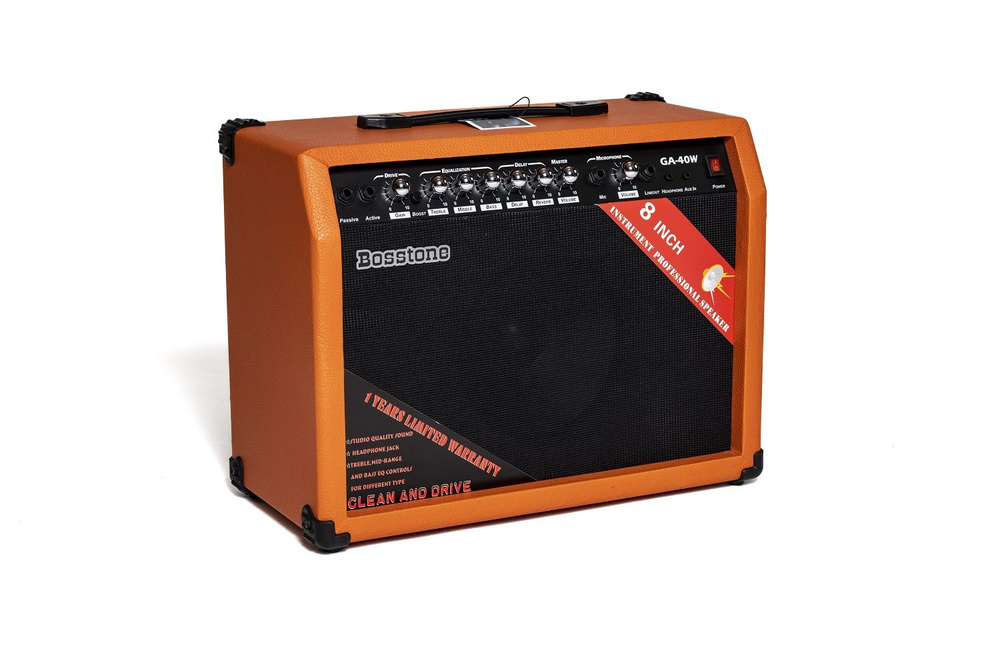 Комбоусилитель Bosstone GA-40W Orange для электрогитары, динамик 8  #1