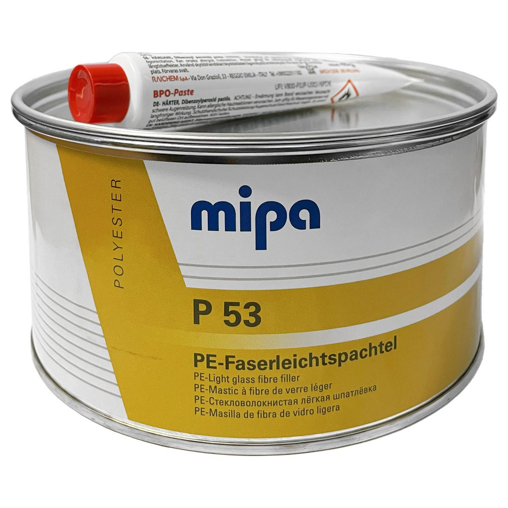 шпатлевка со стекловолокном P53 облегченная MIPA (1л) #1