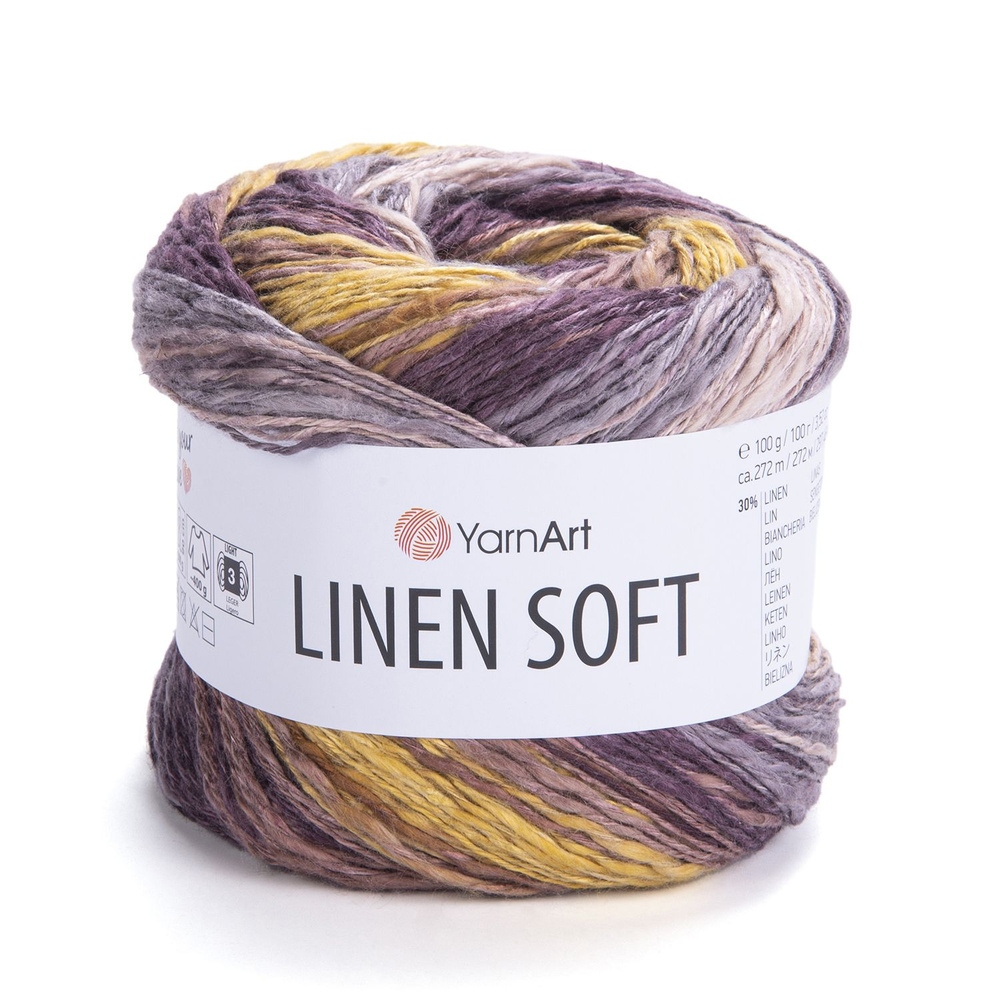 Пряжа Linen Soft YarnArt - 2 мотка (100 гр, 272 м), цвет 7415 #1