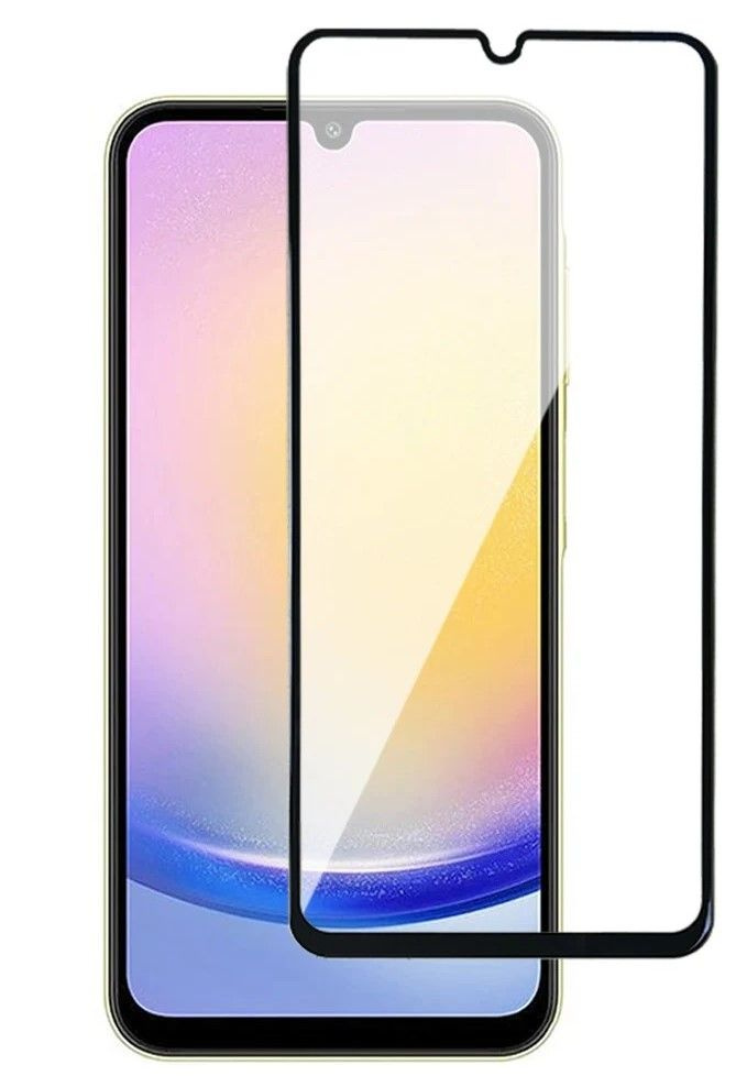 Защитное стекло для Samsung Galaxy A25 5G / Стекло на Самсунг А25 закаленное / полноэкранное  #1