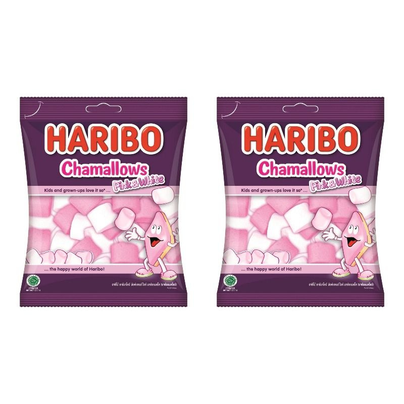 Haribo Маршмэллоу, "Pink и White", 150 гр, 2 уп #1