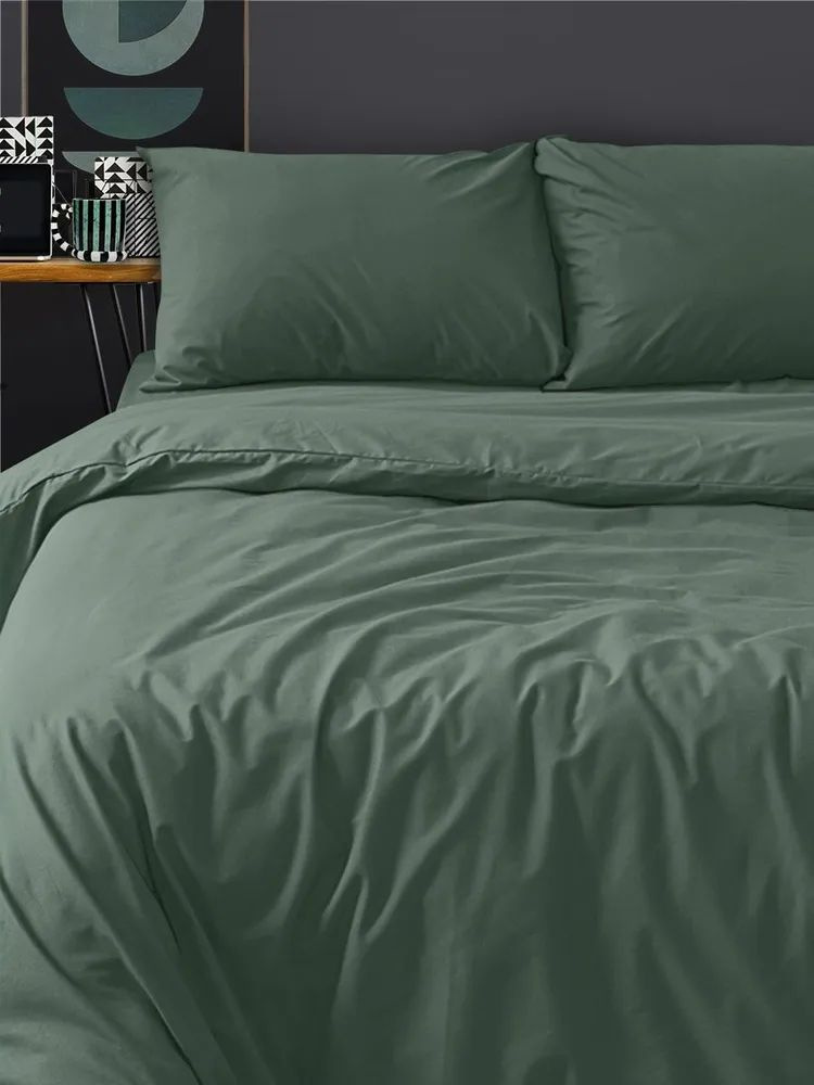 Uniqcute Комплект постельного белья, Поплин, Евро, наволочки 50x70  #1
