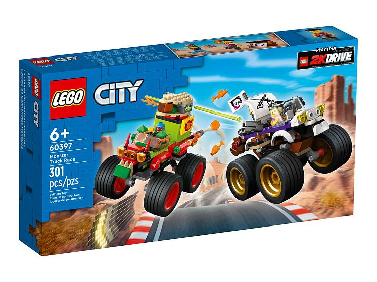 Конструктор LEGO City 60397 Гонка на грузовиках-монстрах #1