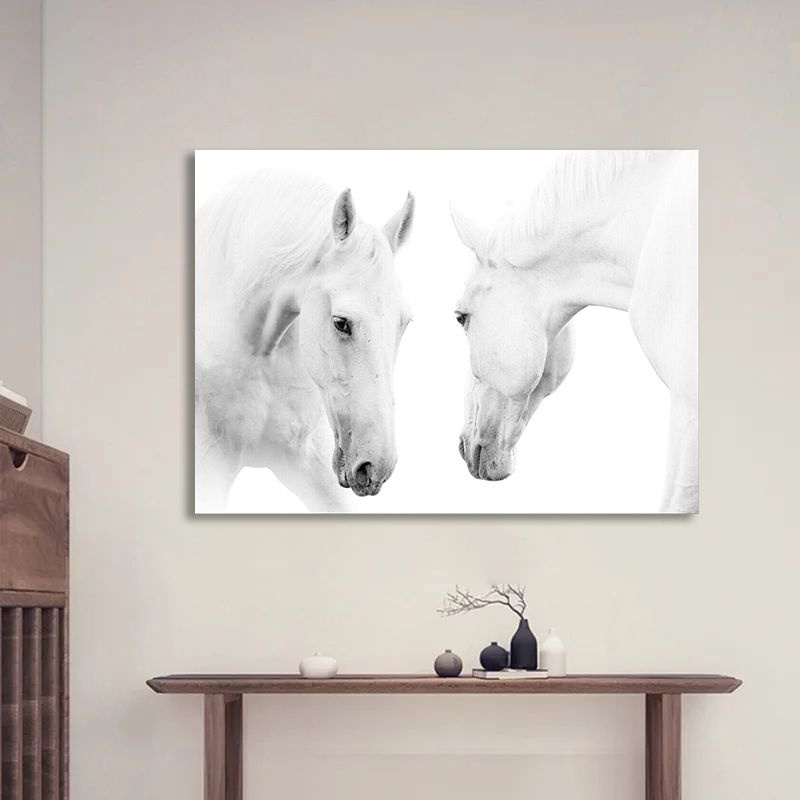 Картина Белые лошади, 30х40 см. #1