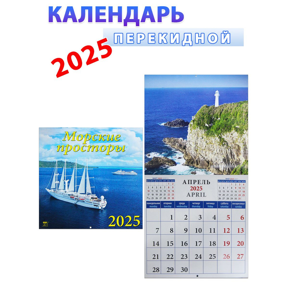 ДЕНЬ ЗА ДНЕМ Календарь 2025 г., Настенный перекидной, 30 x 30 см  #1