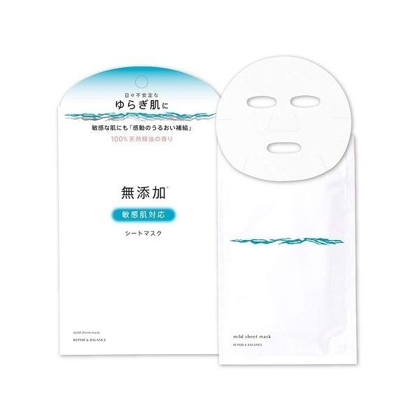 Meishoku "Repair Balance Mild Sheet Mask-Восстановление и баланс" Тканевая маска для чувствительной кожи #1