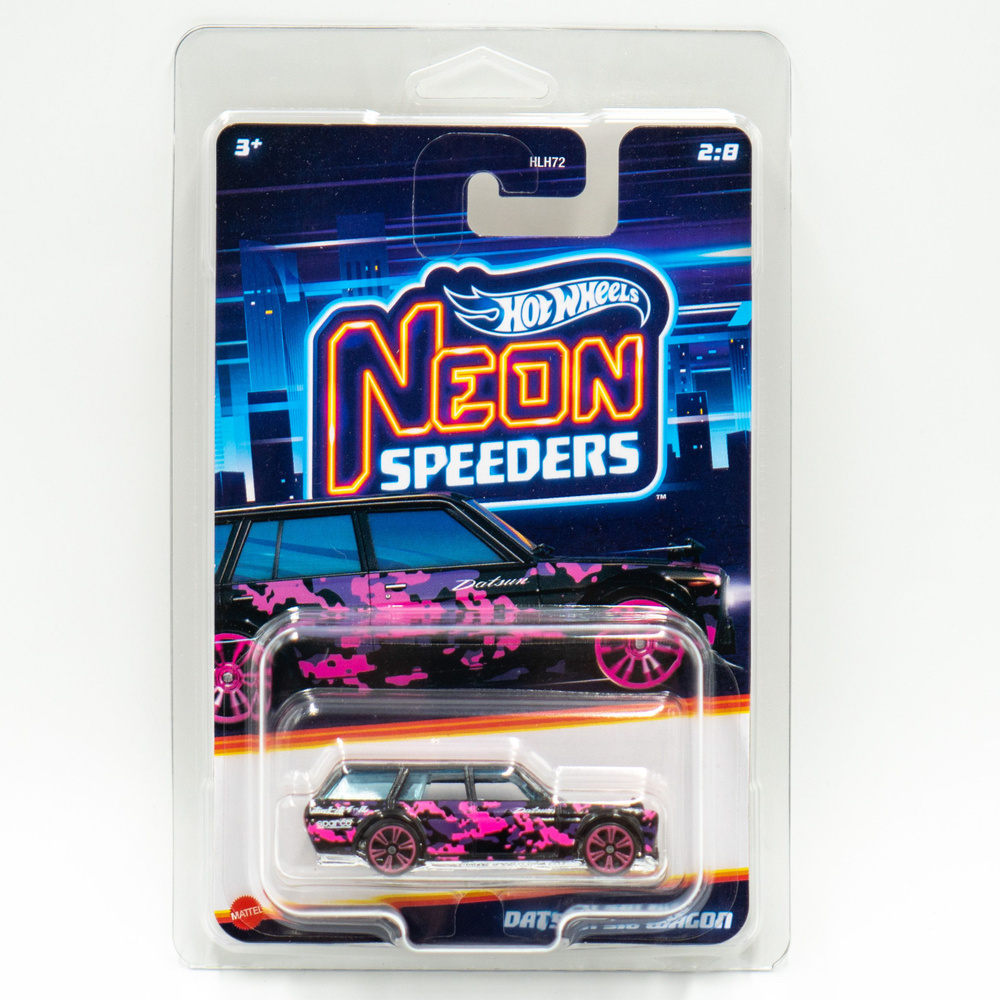 Машинка Hot Wheels Specials Neon Speeders Datsun S10 Wagon HLH72 #1