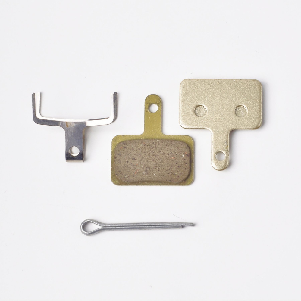 Дисковые тормозные колодки для гидравлических и механических дисковых тормозов с пружинкой и шплинтом #1
