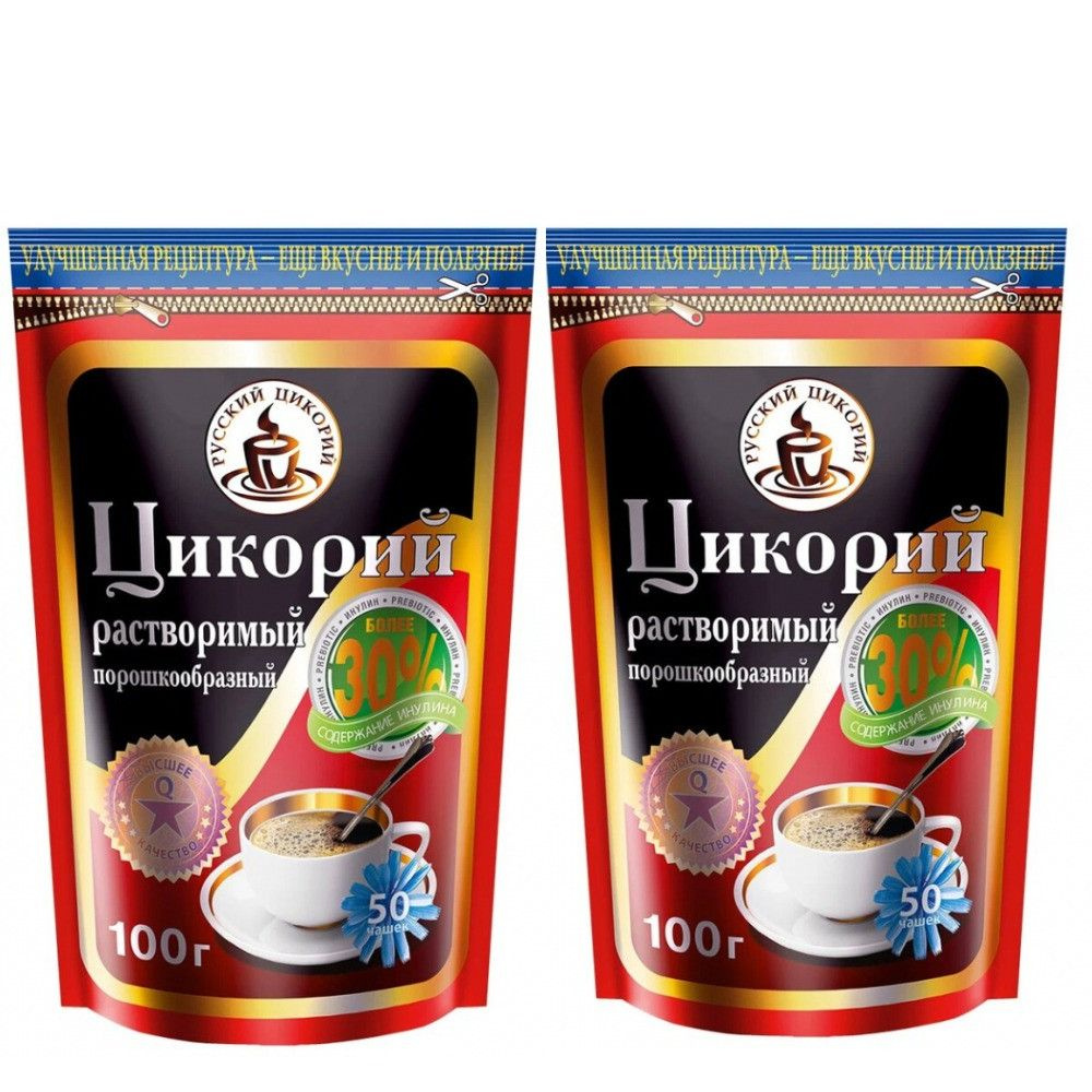 Цикорий "Русский цикорий" порошкообразный,м/у zip-пакет, 100гр (комплект 2 шт.) 9000251  #1