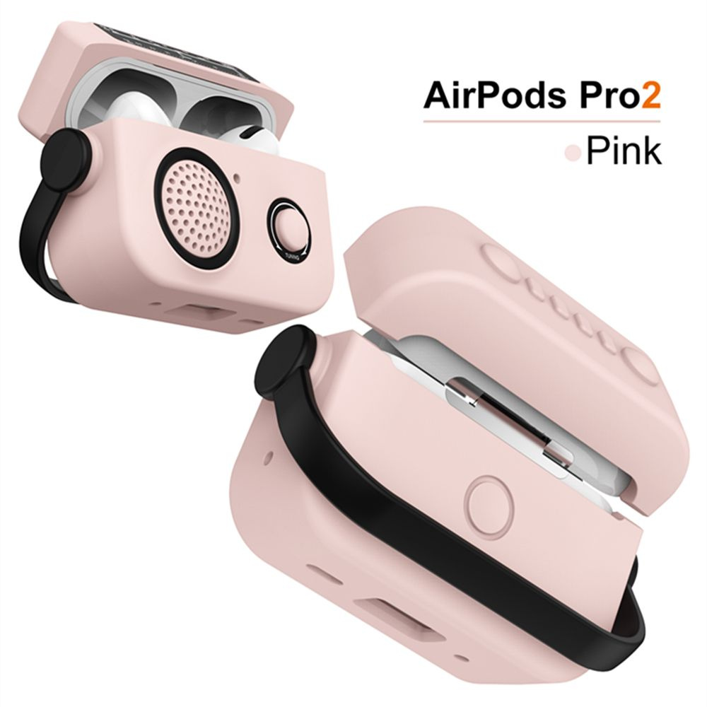 Чехол Для Apple AirPods Pro 2 форме радиоприемника, ударопрочный, с Шнурок  #1