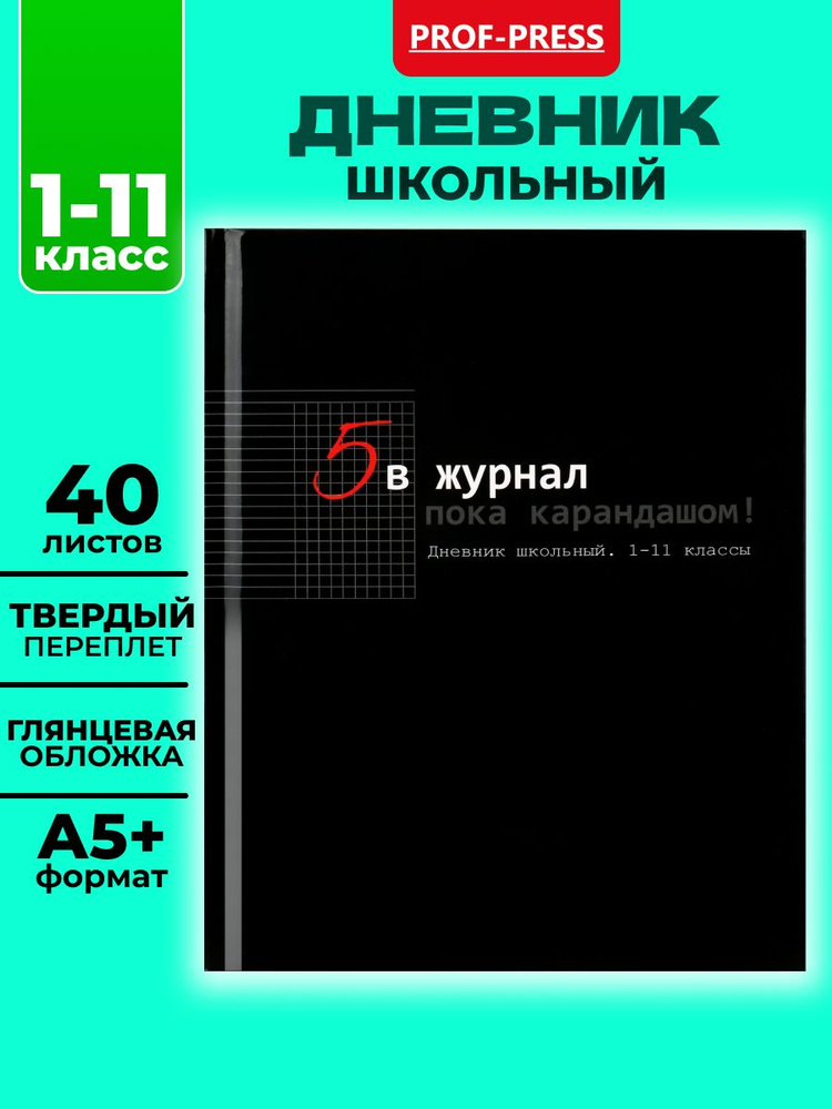 Дневник школьный 40 листов, ПОКА КАРАНДАШОМ #1