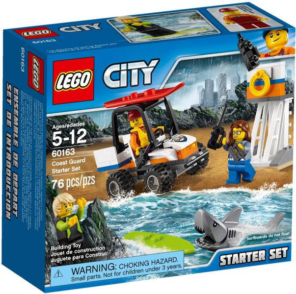 Конструктор LEGO City 60163 Набор для начинающих "Береговая охрана" (Coast Guard Starter Set)  #1