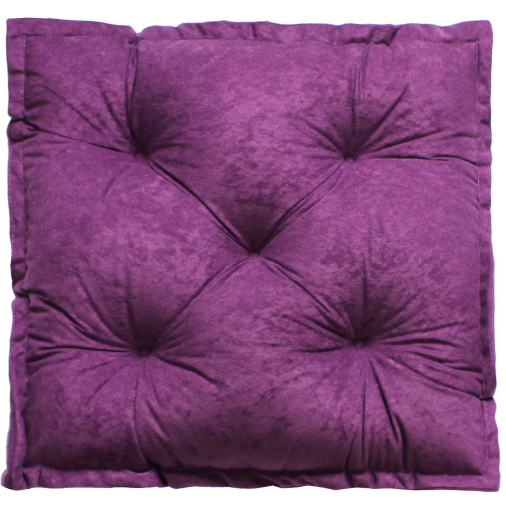 Подушка для сиденья МАТЕХ 2D VELOURS 45х45 см. Цвет фиолетовый, арт. 51-022  #1