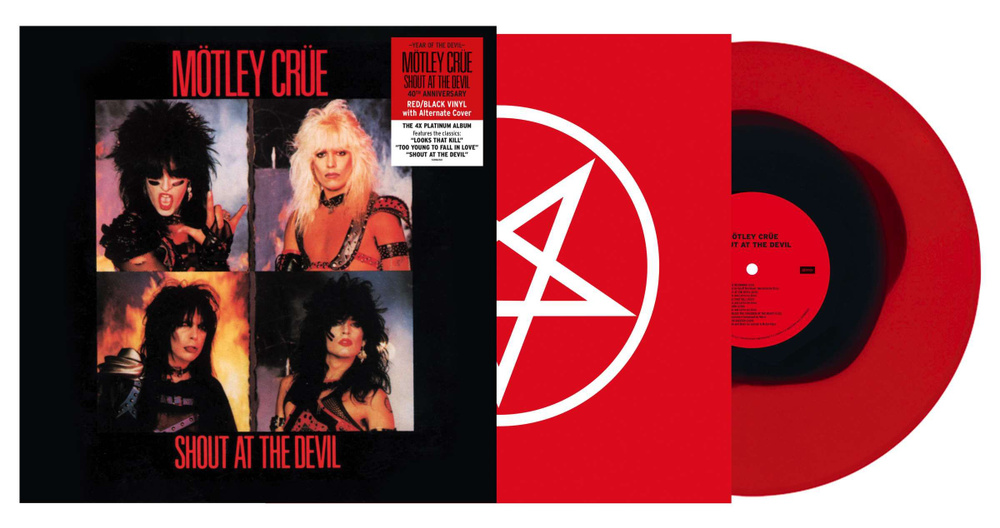 Виниловая пластинка M tley Cr e - Shout At The Devil(Black in Ruby Colored Vinyl) (1 LP)  #1