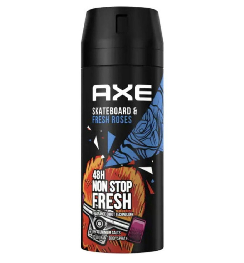 Акс / Axe Skateboard&Fresh Roses - Дезодорант-спрей мужской 150 мл #1