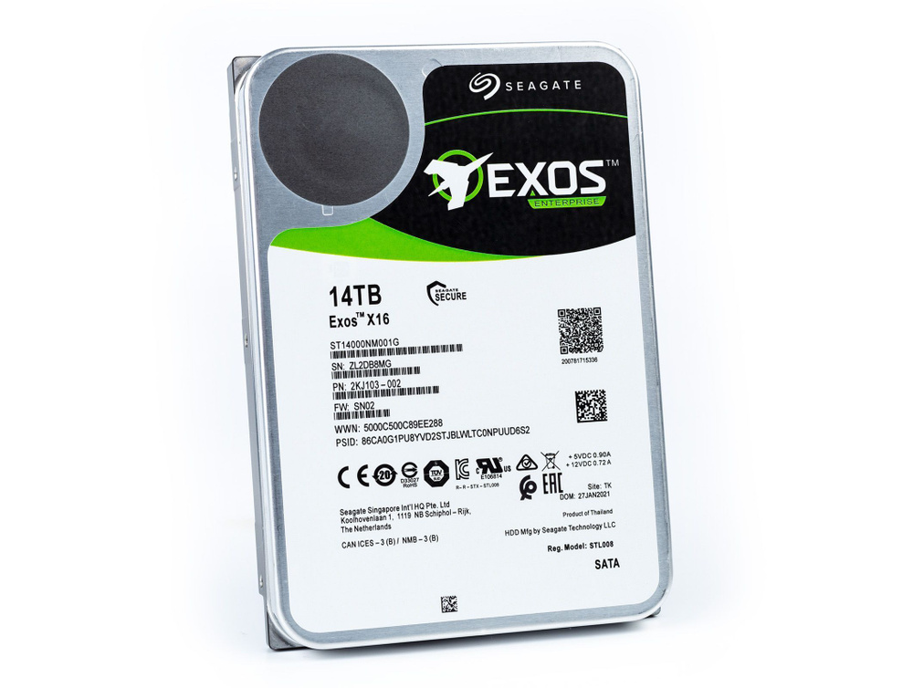 Seagate 14 ТБ Внутренний жесткий диск Exos X16 (ST1400NM001G)  #1