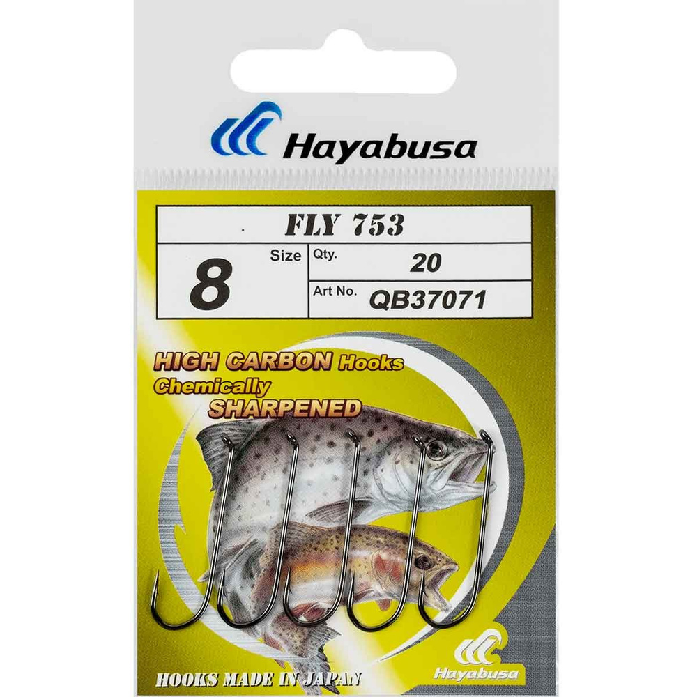 Крючки рыболовные для нахлыста Fly 753 №8 BNI (60шт) #1