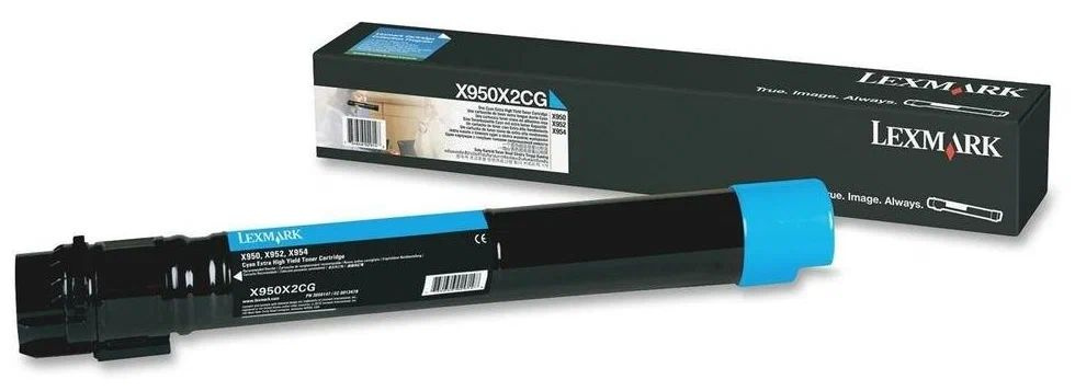 Lexmark Картридж X950X2CG, оригинал, Голубой (cyan), 1 шт #1