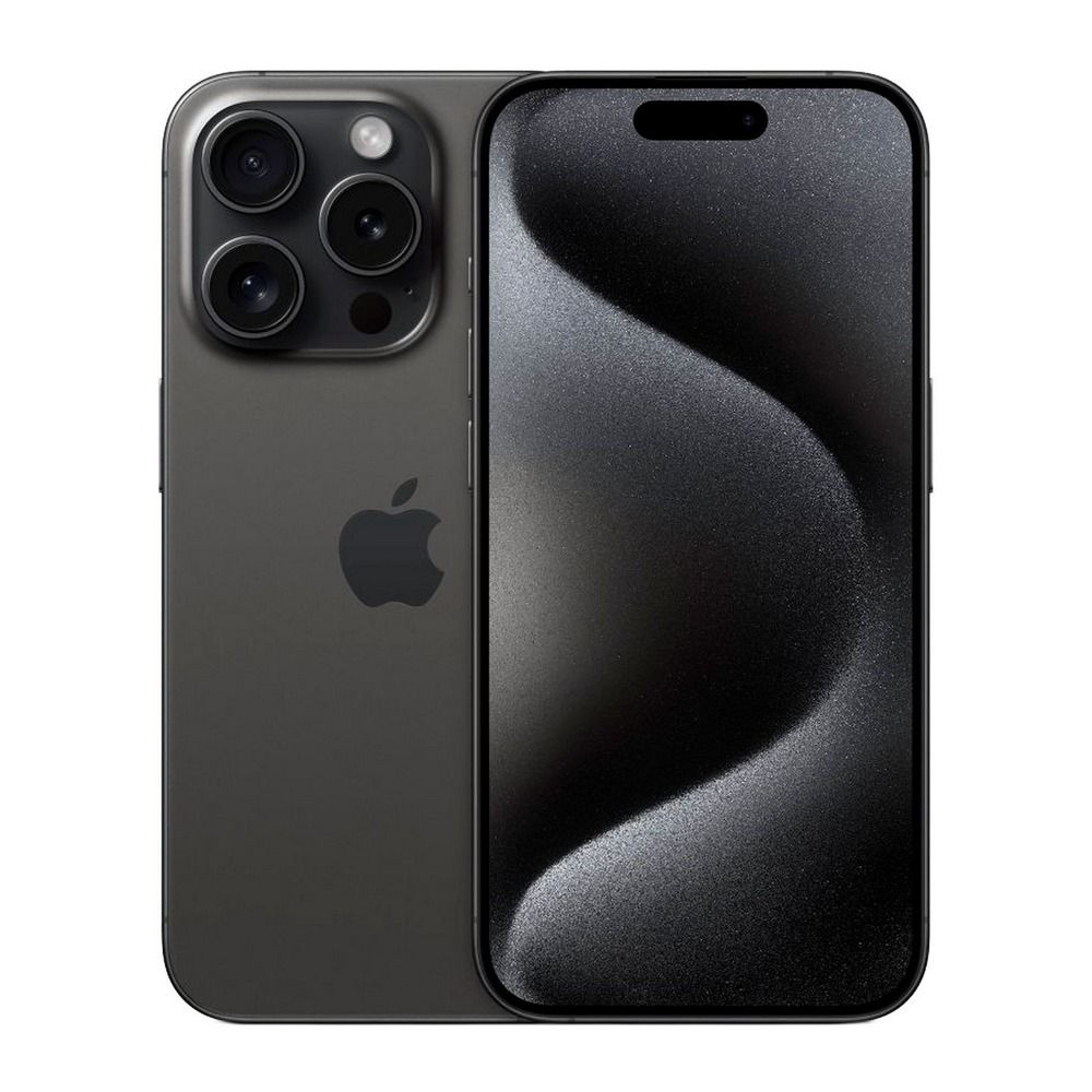 Apple Смартфон iPhone 15 Pro (nano SIM + eSIM) 8/128 ГБ, черный #1