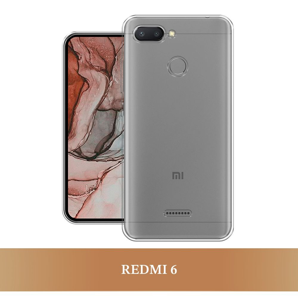 Силиконовый чехол на Xiaomi Redmi 6 / Сяоми Редми 6, прозрачный  #1