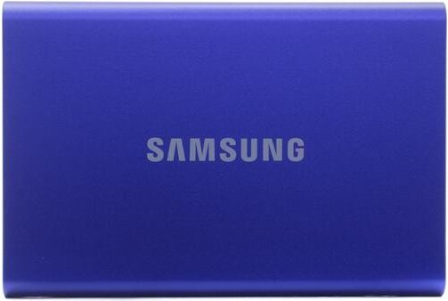 Samsung 500 ГБ Внешний SSD-диск Внешний SSD 500Gb Samsung T7 USB 3.2 Gen.2 (10 Гбит/c) AES 256, Синий, #1