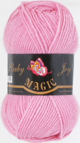 Пряжа Baby Joy (Magic). цвет 5717 розовый, 50гр/133м,70% акрил 30% шерсть,5 шт в упаковке  #1