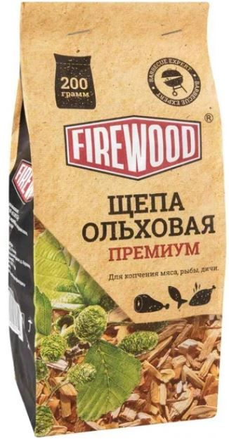 Щепа для копчения ольховая премиум Firewood #1