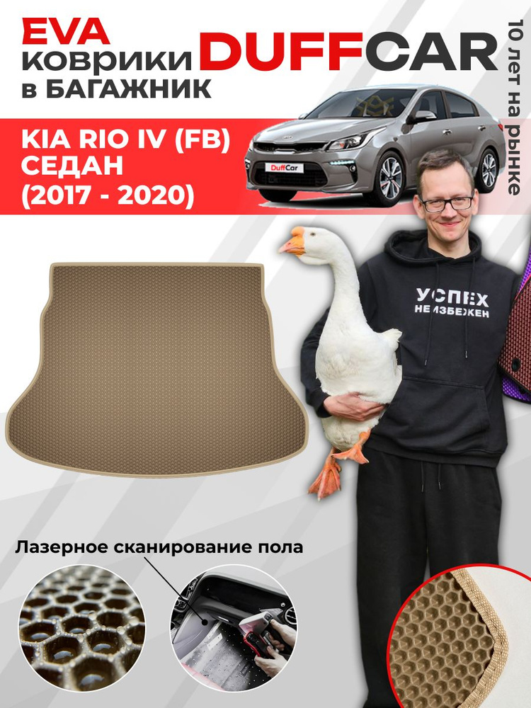 EVA коврик в багажник Kia Rio IV (FB) Седан (2017 - 2020) #1