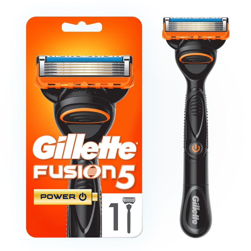 Gillette FUSION5 Power RED Станок для бритья электромеханический с успокаивающими микроимпульсами+ 1 #1