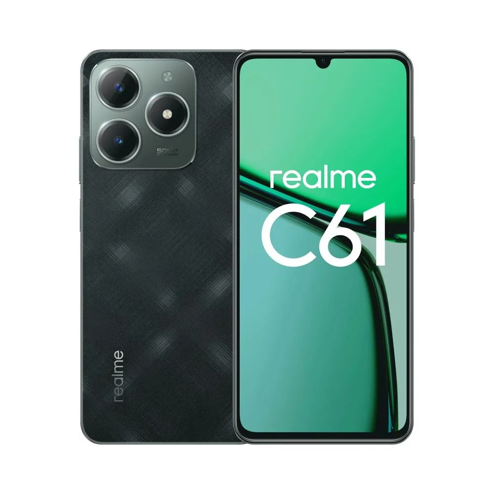 realme Смартфон C61 Ростест (EAC) 8/256 ГБ, зеленый #1