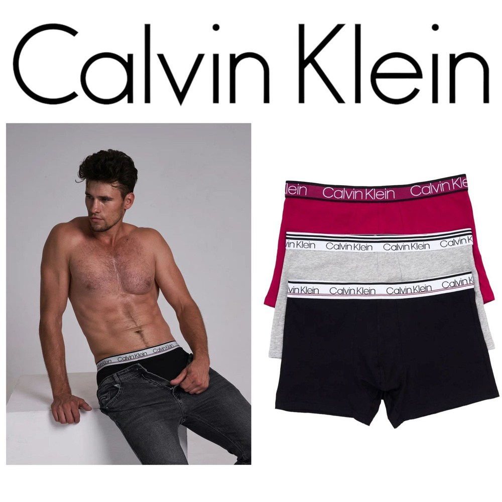 Комплект трусов транки, боксеры Calvin Klein, 3 шт #1