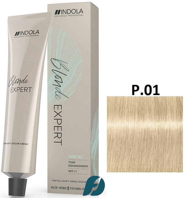 Indola Professional Blonde Expert Pastel Р.01 Перманентный крем-краситель для волос Блондин пастельный #1