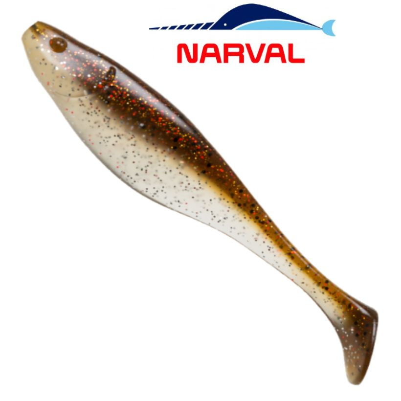 Приманка силиконовая Narval Commander Shad 12cm цв. #011 Brown Sugar / Виброхвост для джига на судака, #1