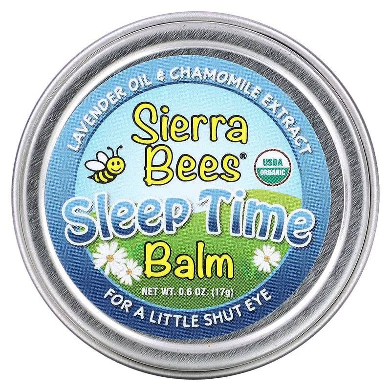 Бальзам для спокойного сна, лаванда и ромашка, 17 г, Sierra Bees Sleep Time Balm, США  #1