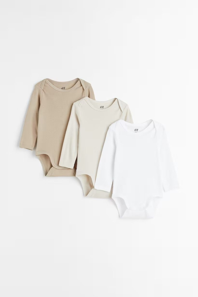 Боди H&M Organic Cotton, 3 шт #1