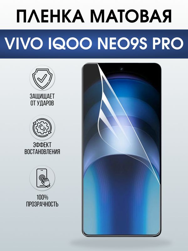 Защитная гидрогелевая пленка для VIVO IQOO NEO9S PRO, полиуретановая плёнка матовая на мобильный телефон #1