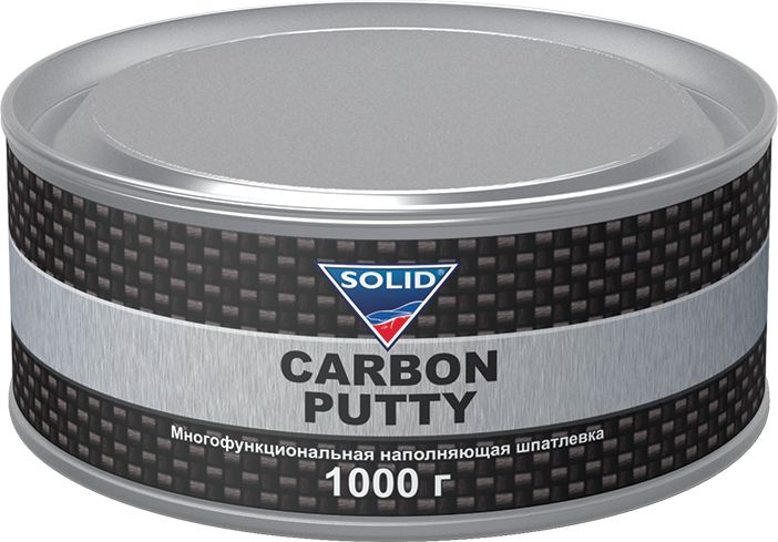 Шпатлевка автомобильная наполнительная, с карбоновой нитью SOLID PROFESSIONAL LINE CARBON PUTTY - (1000гр) #1