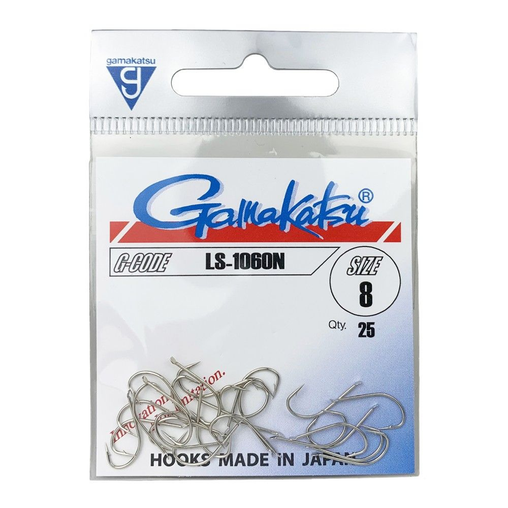 Крючки Gamakatsu HOOK LS-1060N NICKEL №6 #1