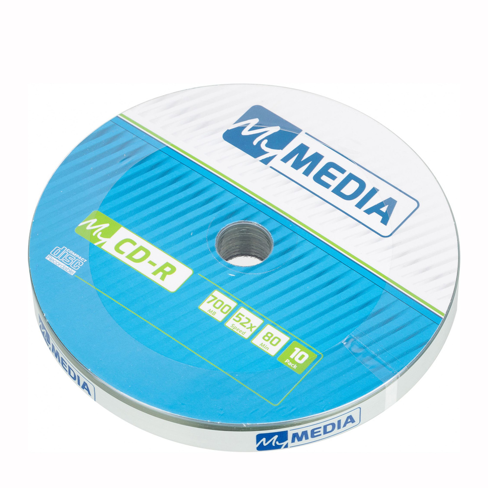 Диск 10 шт CD-R MyМedia 700Mb 52x Pack wrap #1