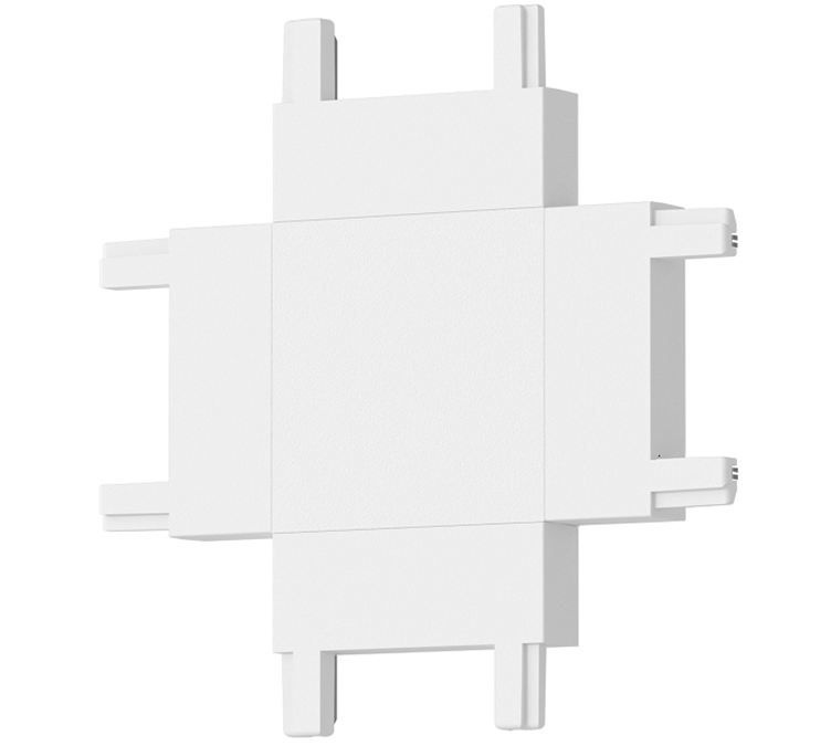 Коннектор X-образный MSDS-90XHA-26SA-B, белый, Track Ultra Slim #1