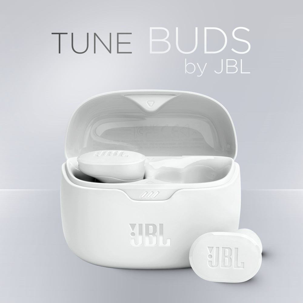 JBL Наушники беспроводные с микрофоном Buds 4 Pro, Bluetooth, USB Type-C, белый  #1