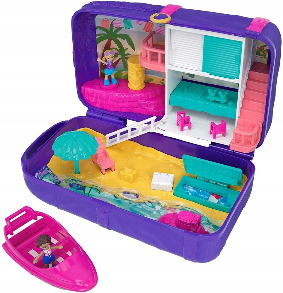 (с лодкой) FRY40 Пляжный рюкзак Polly Pocket Hidden Places #1