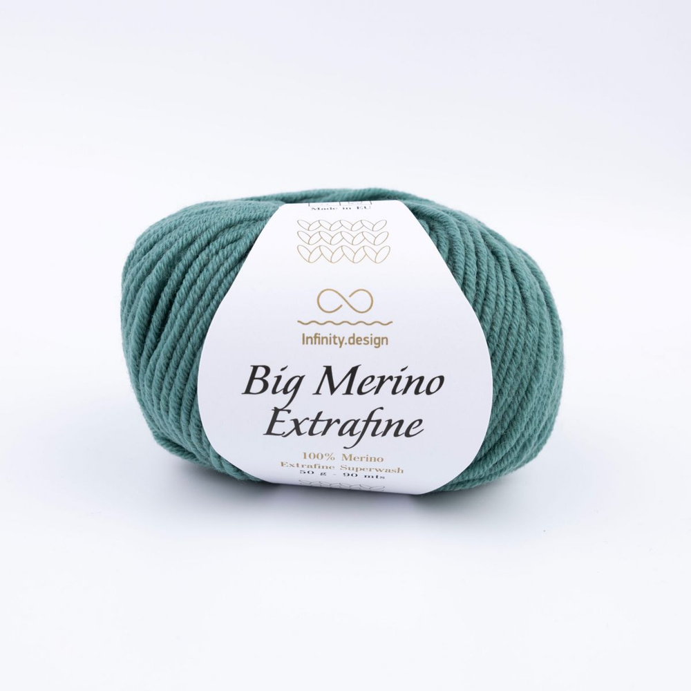 Пряжа для вязания Infinity Design Big Merino Extrafine (7251 Blue Petrol) 8 мотков по 50 г/95 м  #1